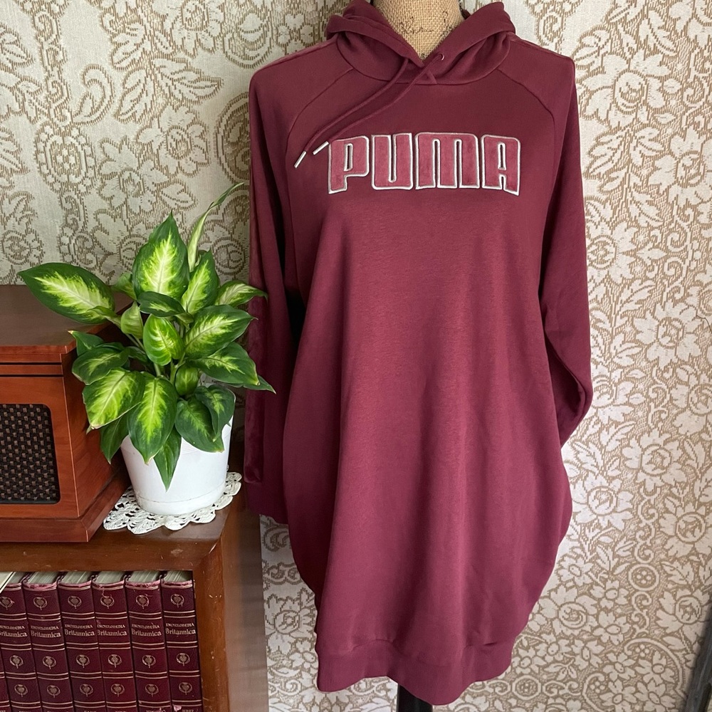 Puma hoodie dress purple
